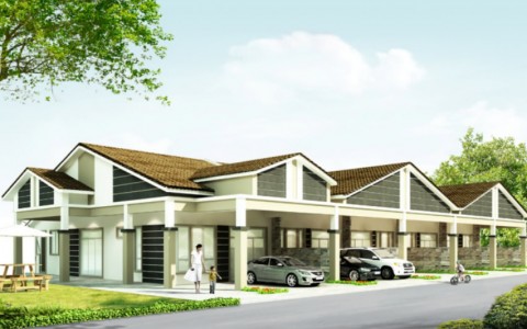 Single Storey Super Link House @ Klebang Restu